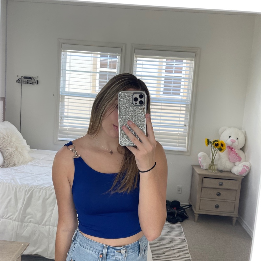 LF royal blue cropped tank!